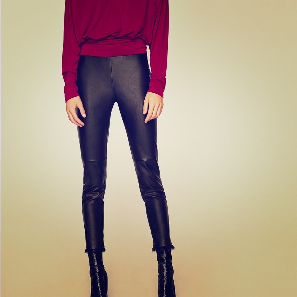 Zara Faux Leather Leggings
